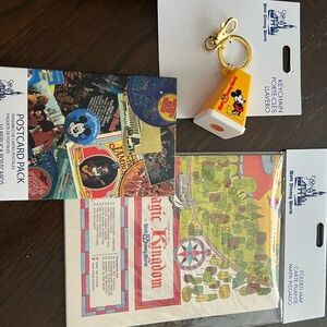 Disney Keychain and Postcard Pack and more